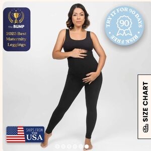 Babybub Maternity High Waisted Black Leggings
